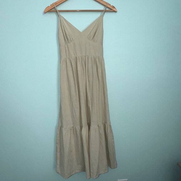 NWT Jessica Simpson Linen Blend Tiered Dress Size XS - Picture 3 of 13